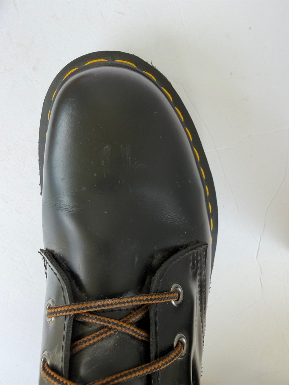 Dr martin’s Black Leather Platform Lace-Up Boots women’s size 10/ men’s size 9 - Picture 7 of 7
